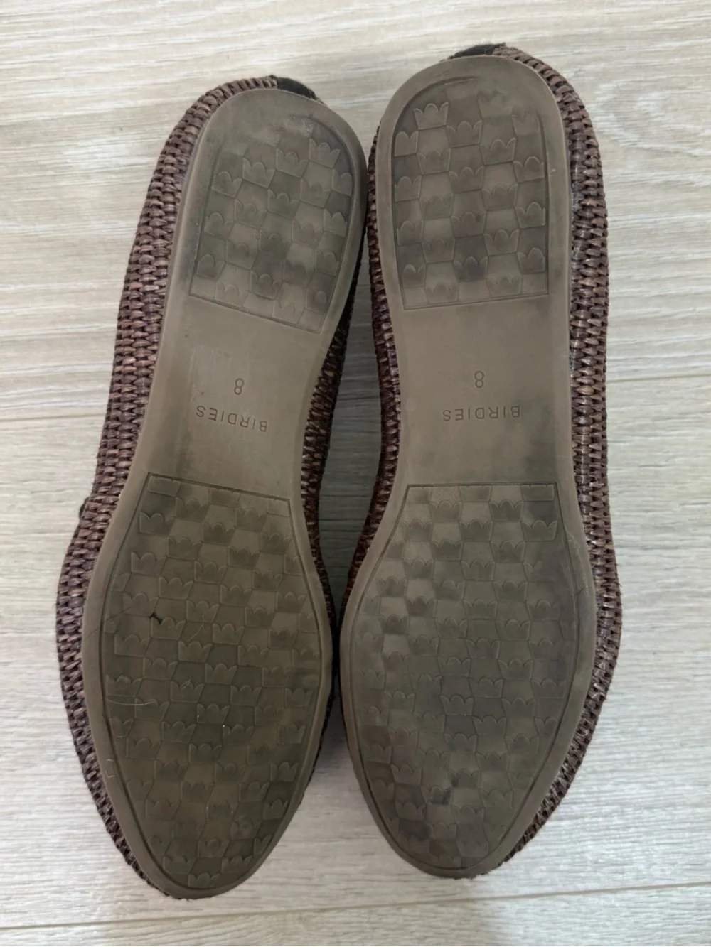 Birdies Brown Woven Loafers